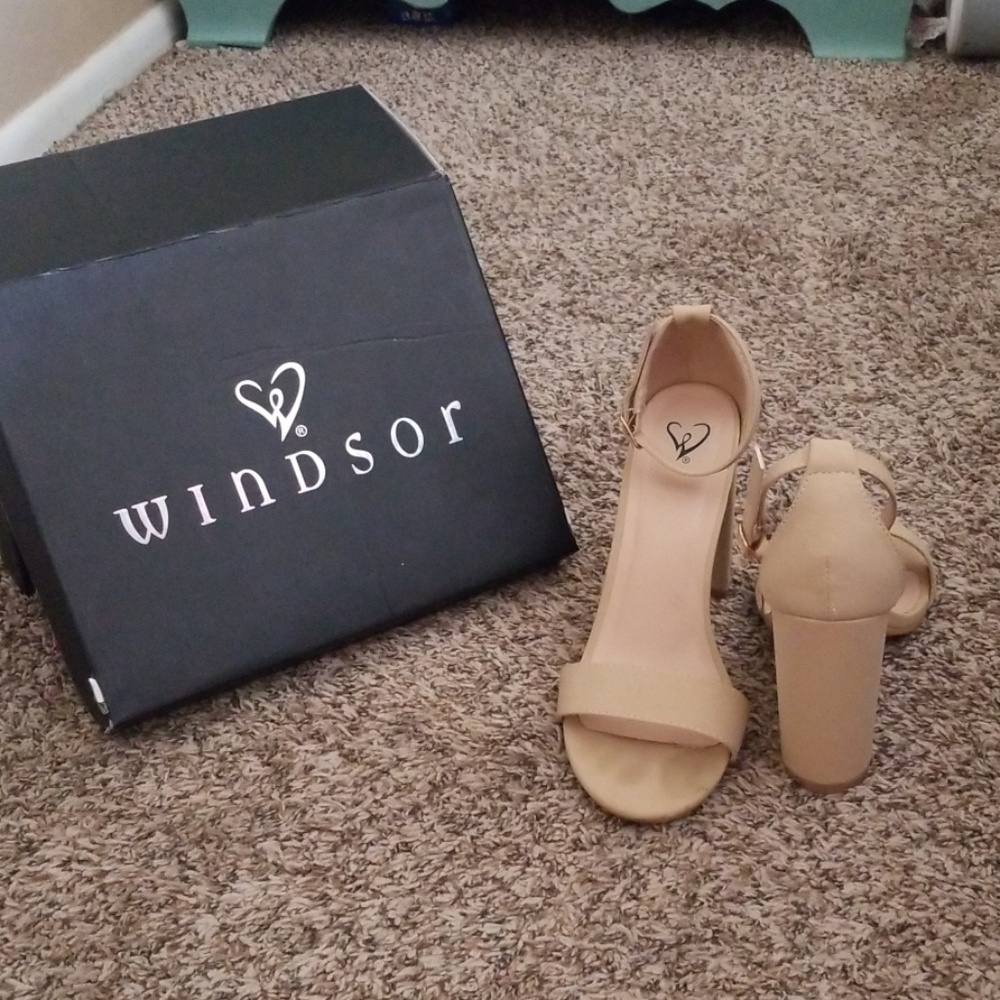 Nude high heels